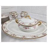 Haviland Limoges Pink Floral Tea Set