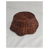 Handwoven Dark Brown Wicker Basket