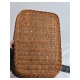 Woven Wicker Wall Pocket Organizer