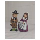 Pilgrim Couple Decorative Figurines
