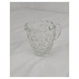 Pressed Glass Sugar and Creamer Set