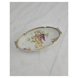 Decorative Grape Pattern Serving Dish