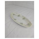 Floral Decorated Porcelain Relish Dish