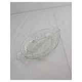 Cut Glass Divided Relish Dish