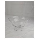 Cut Crystal Footed Dessert Bowl