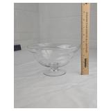 Cut Crystal Footed Dessert Bowl