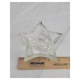 Star Shaped Clear Glass Candle Holders