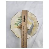 Hand Painted Log Cabin Decorative Plate