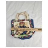 Teddy Bear Apple Pie Small Tote Bag X2