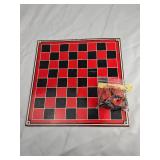 Classic Checkers Board Game Set with Pieces