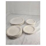 White Restaurant Style Plate Set