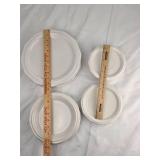 White Restaurant Style Plate Set