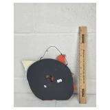 Halloween Decor Set - Trick or Treat Sign with Wooden Pumpkin Basket