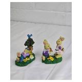 Easter Bunny Garden Figurines Set
