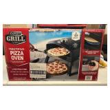 Expert Grill Outdoor Tabletop Propane Gas Pizza Oven  Black  New