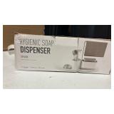 Kitchen Soap Dispenser and Sink Caddy, Dish Soap Pump Dispenser with Dishcloth Rack, Sponge Holder and Cleaning Brush Holder, Kitchen Sink Organizer Storage Rack. (White)