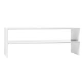 31\" Stackable Shelf White - Room Essentialsâ¢: Freestanding Shoe Organizer, Holds 8 Pairs, Wood Frame