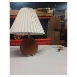 Oval Table Lamp with Pleated Shade (Includes LED Light Bulb) Red - Thresholdâ¢ designed with Studio McGee