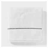 Spa Plush Oversized Bath Towel Dark Gray Embroidered - Thresholdâ¢: Cotton Terry, Fade-Resistant, 550 GSM