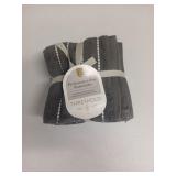 4pc Performance Plus Washcloths Dark Gray Striped - Thresholdâ¢