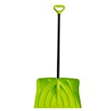Suncast 18\" Combo Shovel with Wear Strip Lime: Winter Shovel for All Ages, Extended Handle, 18\" Blade, Vibrant Lime
