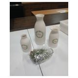 Artificial Christmas Vase Set