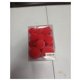 Super Holiday Velvet Christmas Ornaments Set, 35PCS Flocked Shatterproof Assorted Hanging Xmas Tree Ball Decorations, for Home Party Holiday Valentine