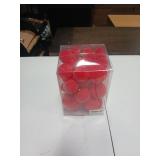 Super Holiday Velvet Christmas Ornaments Set, 35PCS Flocked Shatterproof Assorted Hanging Xmas Tree Ball Decorations, for Home Party Holiday Valentine