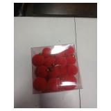 Super Holiday Velvet Christmas Ornaments Set, 35PCS Flocked Shatterproof Assorted Hanging Xmas Tree Ball Decorations, for Home Party Holiday Valentine