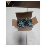 50 Feet Christmas Tinsel Garland, Metallic Twist Garland for Christmas Tree Xmas Indoor Decorations (Green White)