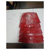 Christmas Tree Collar Skirt Metal Tree Ring (Red)