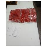 Christmas Tree Collar Skirt Metal Tree Ring (Red)