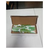 6pc Green & White Candy Picks, 12in Christmas Tree Decorations for Wreaths, DIY Crafts, & Vase Fillers - Festive Xmas Ornaments