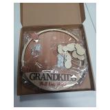 Christmas Grandkids Name Sign Snowman Tag