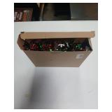 Christmas Snowflake Tinsel Garland, 26.25Ft Red Silver Green with Snowflake Chunky Glittery Holiday Hanging Tinsel Decorations for Christmas Wedding Birthday Party Supplies Home Decor