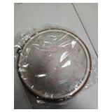 Vintage Christmas Wreath Framed Wall Art Decor, Retro Round Wall Hanging, Xmas Sheet Music Canvas Prints for Living Room, Bathroom, 10x10 Inch