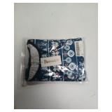 PopReal Christmas Pajamas-Mens Medium- (Blue Deer)