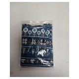 PopReal Christmas Pajamas-Mens Medium- (Blue Deer)