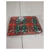 Christmas Plaid Table Runner with Snowflakes