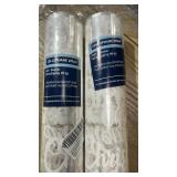 (2 Rolls) 100 Ft x 32 In Christmas Cellophane Wrap Roll - Xmas White Letter Cellophane Wrap for Christmas Gift Baskets Flowers Party Decoration
