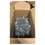 80 Pcs Christmas Village Trees Bottle Brush Christmas Trees with Silver w/ White Plastic Base for Xmas Crafts Table Decor, 6 Sizes