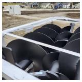Unused 2025 JCT Skid Steer Hydraulic Auger Drive & Bits (quick attach,12 in.& 18 in. Alloy bits)