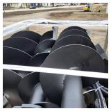 Unused 2025 JCT Skid Steer Hydraulic Auger Drive & Bits (quick attach,12 in.& 18 in. Alloy bits)