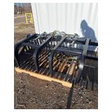 Unused 2025 JCT Skid Steer Rock Grapple Bucket | 84in