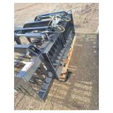 Unused 2025 JCT Skid Steer Rock Grapple Bucket | 84in