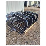 Unused 2025 JCT Skid Steer Rock Grapple Bucket | 84in