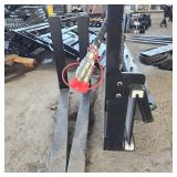 Unused MINI Skid Steer SIDE SHIFT Hydraulic Pallet Fork  Attachment