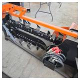 Unused MINI Skid Steer Hydraulic Trencher Attachment with Chain Drive System