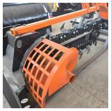Unused MINI Skid Steer Hydraulic Trencher Attachment with Chain Drive System
