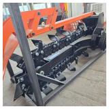 Unused MINI Skid Steer Hydraulic Trencher Attachment with Chain Drive System